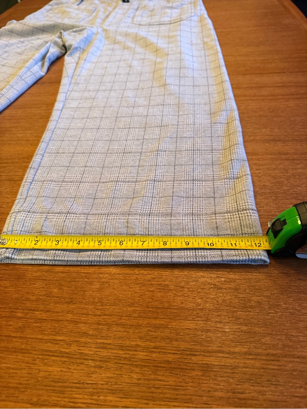 Maeve Gray Plaid Straight-Leg Pants - Picture 10 of 11